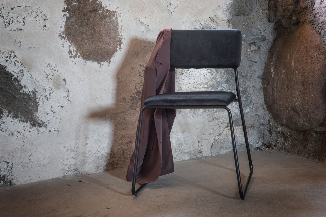 Venture Home Kenth Chair 2-pack - Black / Black Velvet