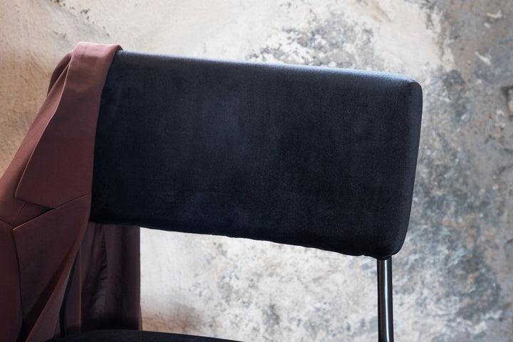 Venture Home Kenth Chair 2-pack - Black / Black Velvet
