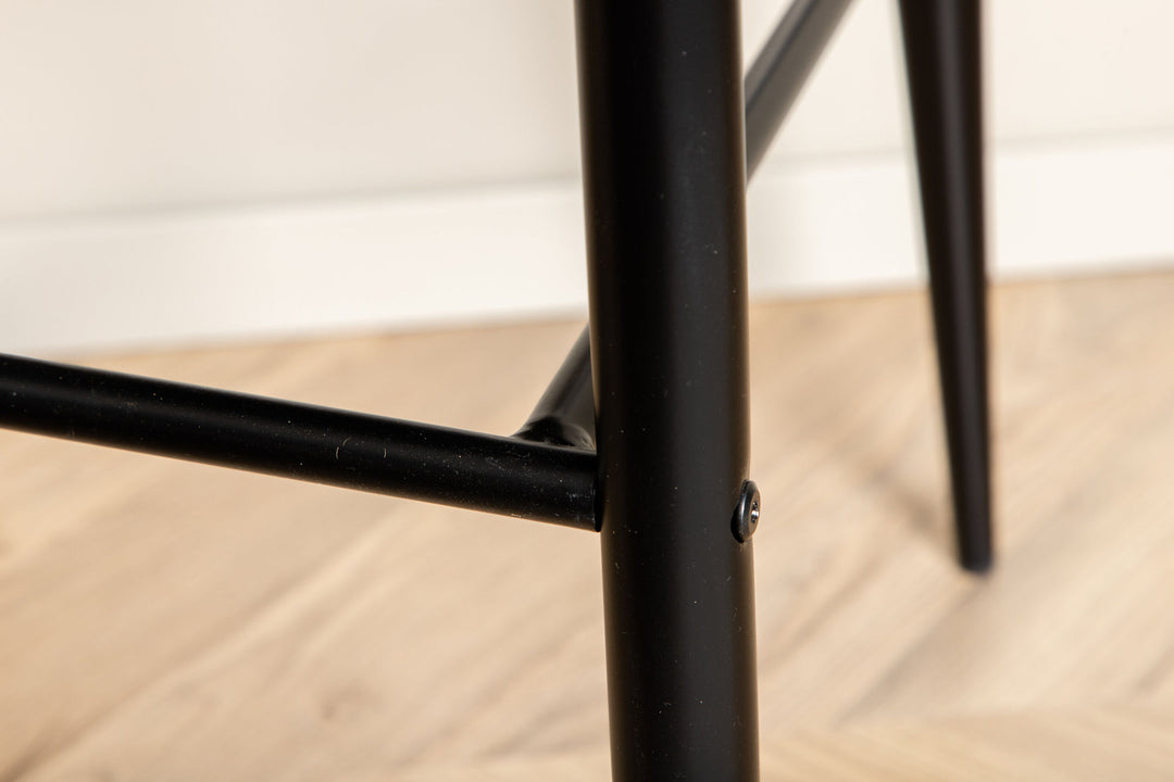 Venture Home Plaza Bar Chair 2-pack - Black / Black PU