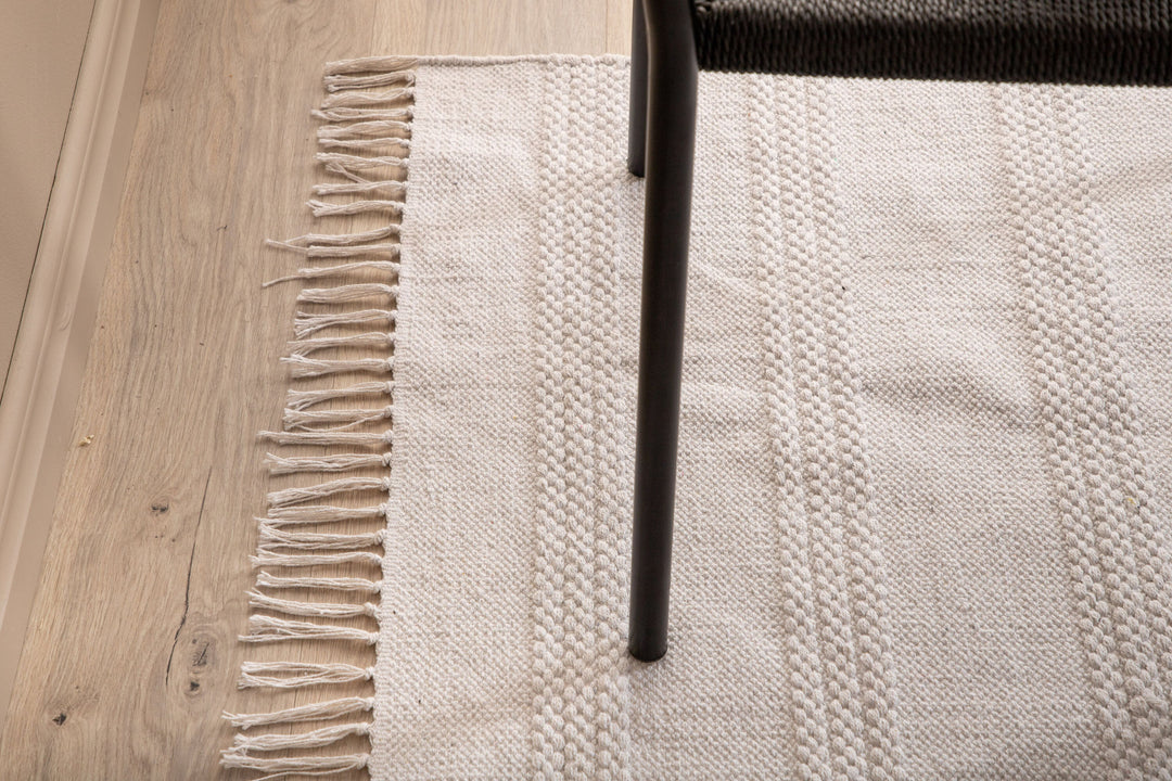 Venture Home Nico Cotton Carpet - 200*300- Offwhite