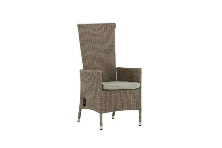 Venture Home Toscana Recliner Chair - Nature Wicker / Nature cushion