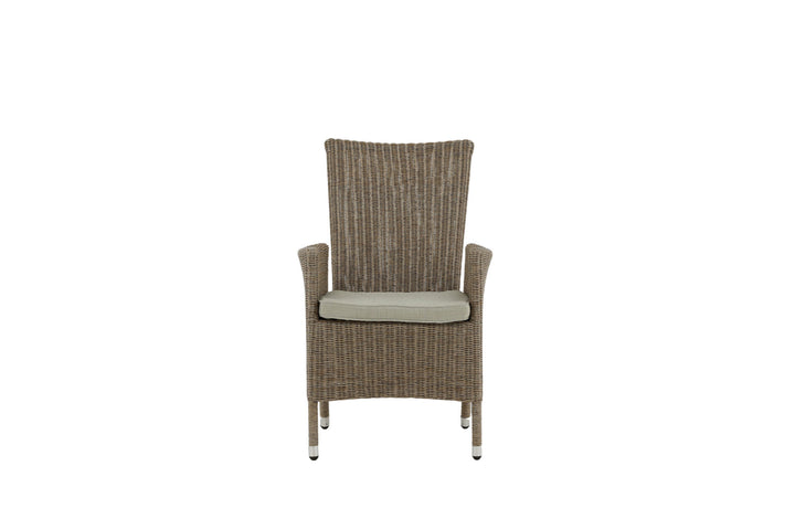 Venture Home Toscana Recliner Chair - Nature Wicker / Nature cushion