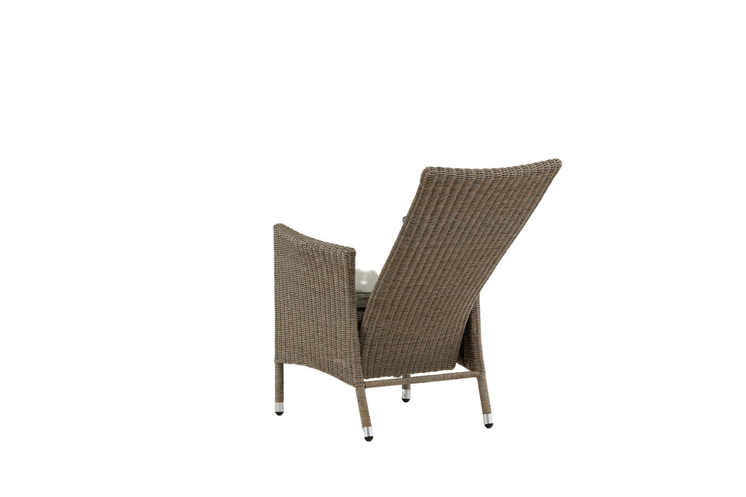 Venture Home Toscana Recliner Chair - Nature Wicker / Nature cushion