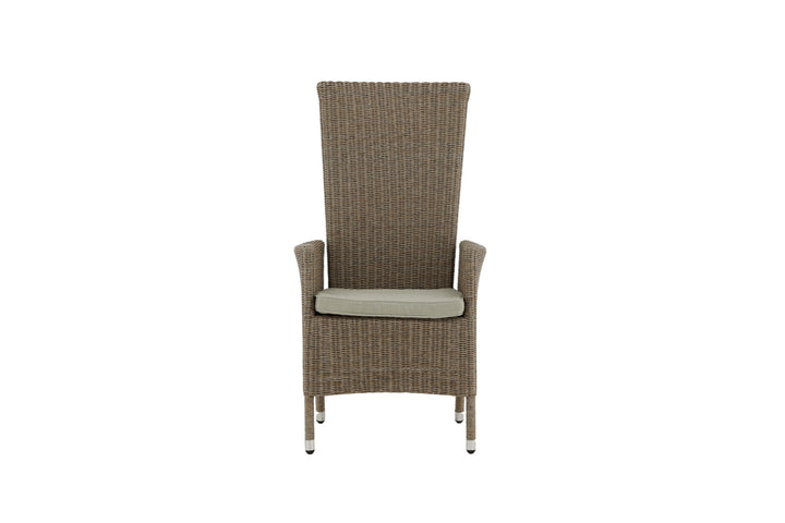 Venture Home Toscana Recliner Chair - Nature Wicker / Nature cushion
