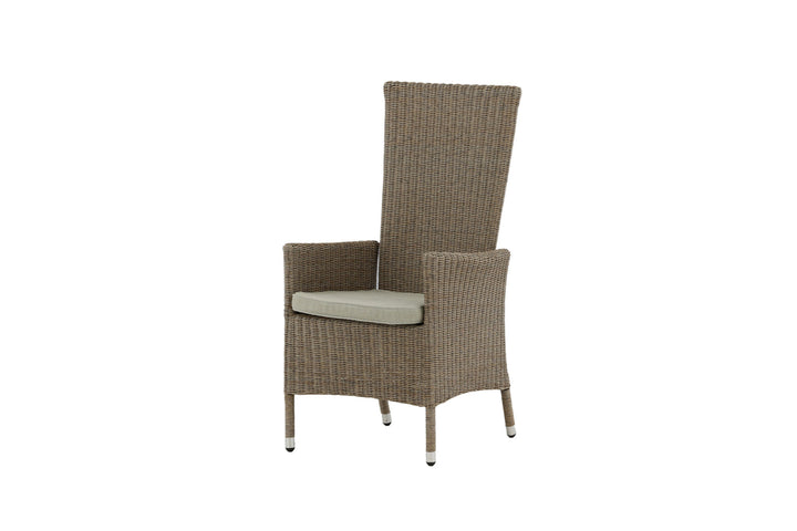 Venture Home Toscana Recliner Chair - Nature Wicker / Nature cushion