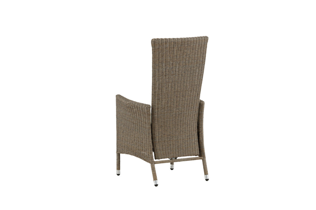 Venture Home Toscana Recliner Chair - Nature Wicker / Nature cushion