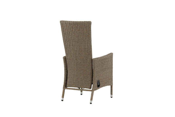 Venture Home Toscana Recliner Chair - Nature Wicker / Nature cushion