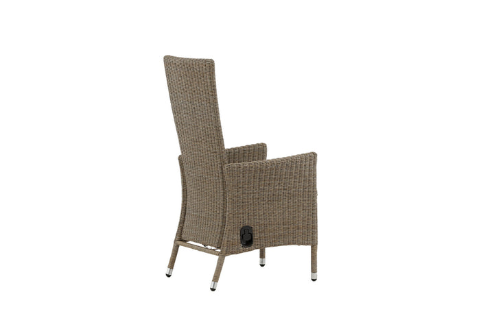 Venture Home Toscana Recliner Chair - Nature Wicker / Nature cushion