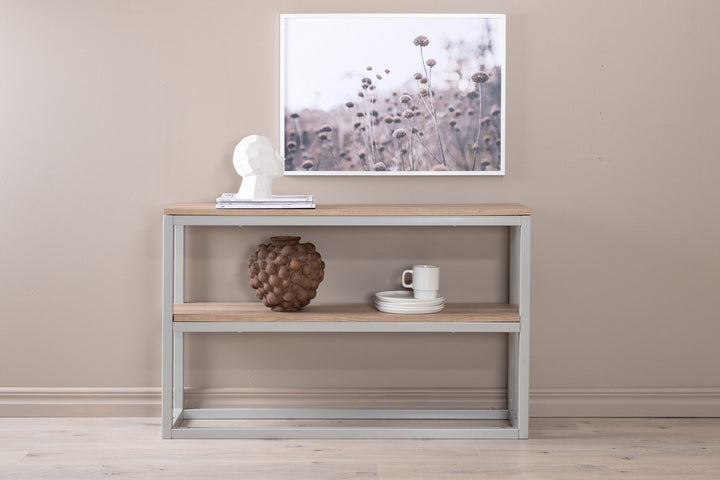 Venture Home Rise Double Side Table - Grey / Ash Paper laminate