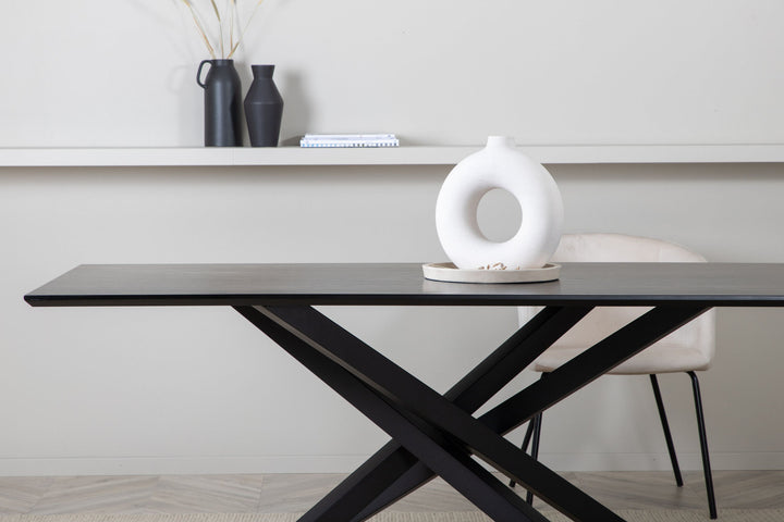 Venture Home Piazza Dining Table - Black / Black Veneer