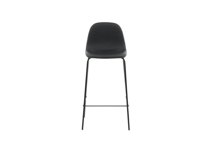 Venture Home Polar Bar Chair 2-pack - Black / Black PU