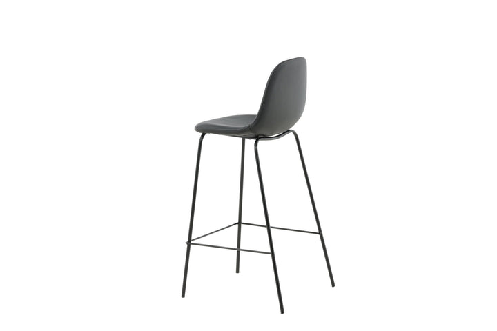 Venture Home Polar Bar Chair 2-pack - Black / Black PU