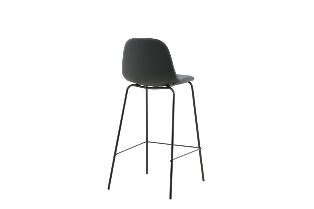 Venture Home Polar Bar Chair 2-pack - Black / Black PU