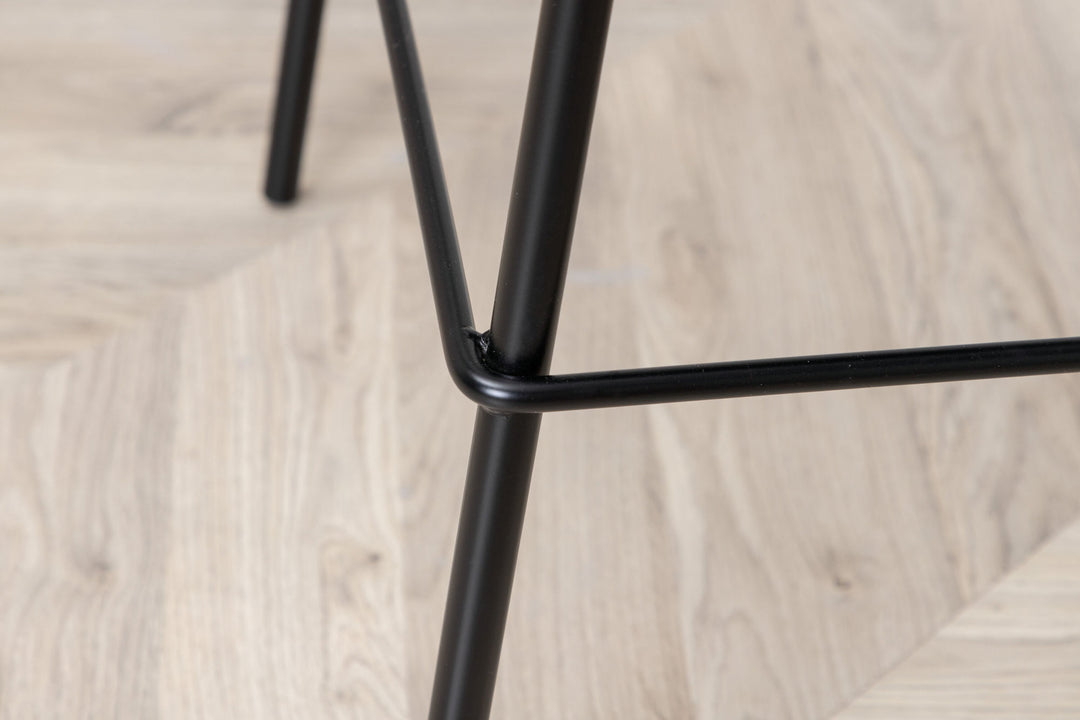 Venture Home Polar Bar Chair 2-pack - Black / Black PU