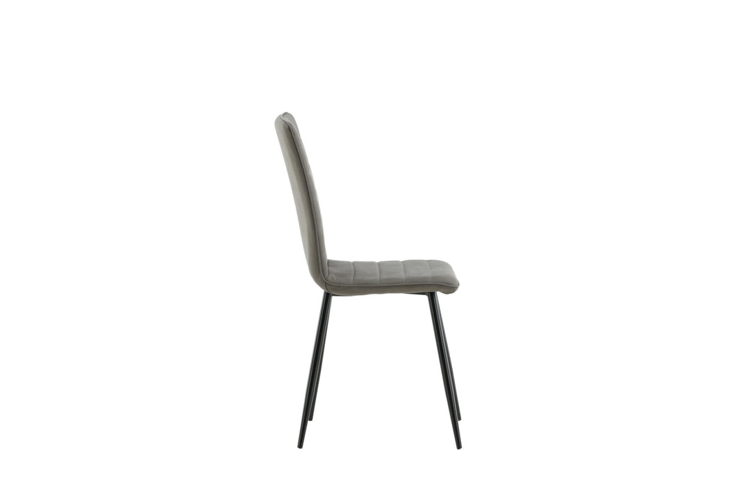 Venture Home Windu Lyx Chair 2-pack - Black / Grey Micro Fibre