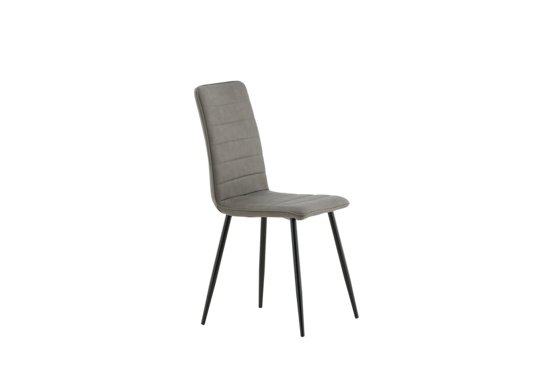 Venture Home Windu Lyx Chair 2-pack - Black / Grey Micro Fibre