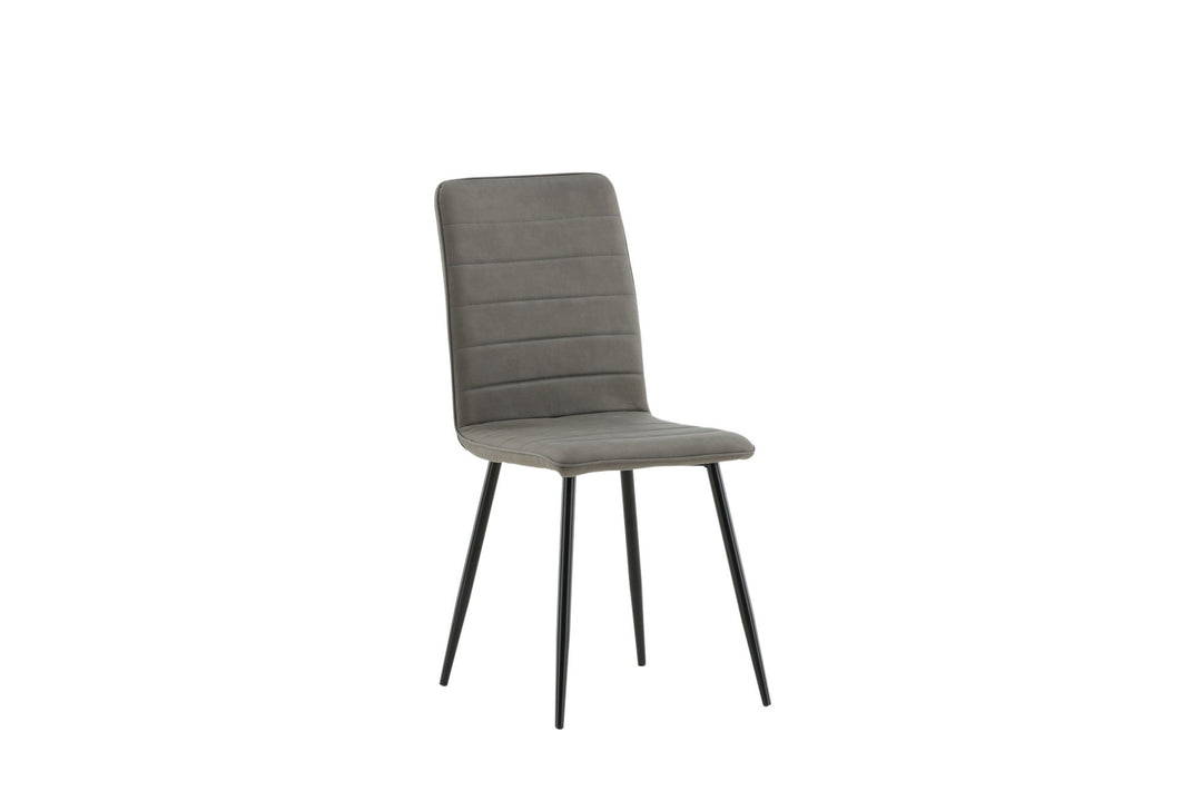 Venture Home Windu Lyx Chair 2-pack - Black / Grey Micro Fibre