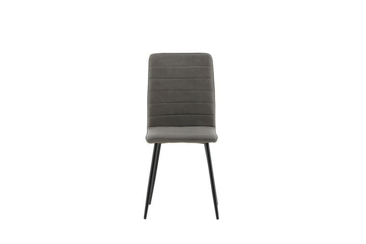 Venture Home Windu Lyx Chair 2-pack - Black / Grey Micro Fibre