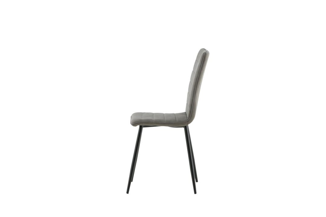 Venture Home Windu Lyx Chair 2-pack - Black / Grey Micro Fibre