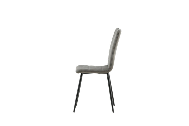 Venture Home Windu Lyx Chair 2-pack - Black / Grey Micro Fibre