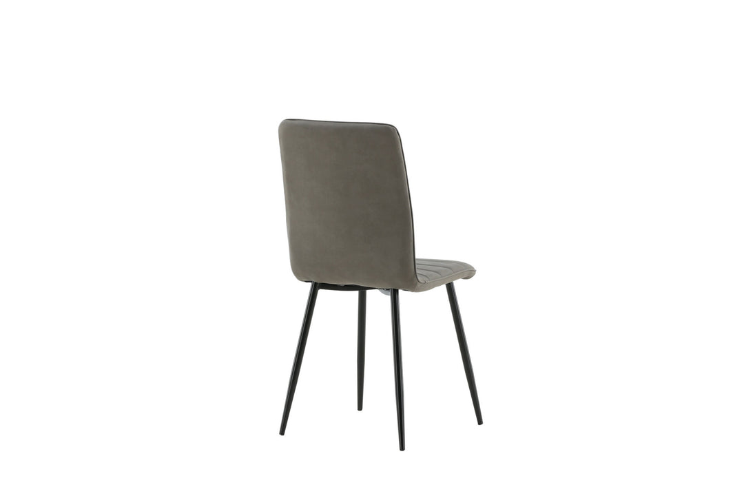 Venture Home Windu Lyx Chair 2-pack - Black / Grey Micro Fibre