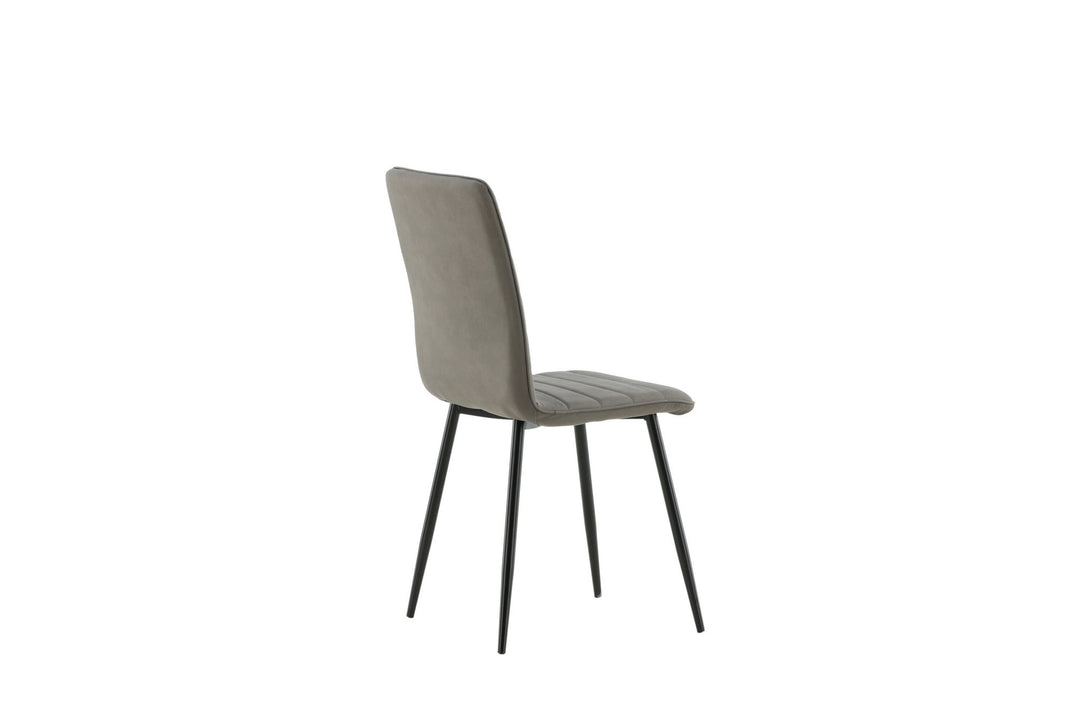 Venture Home Windu Lyx Chair 2-pack - Black / Grey Micro Fibre