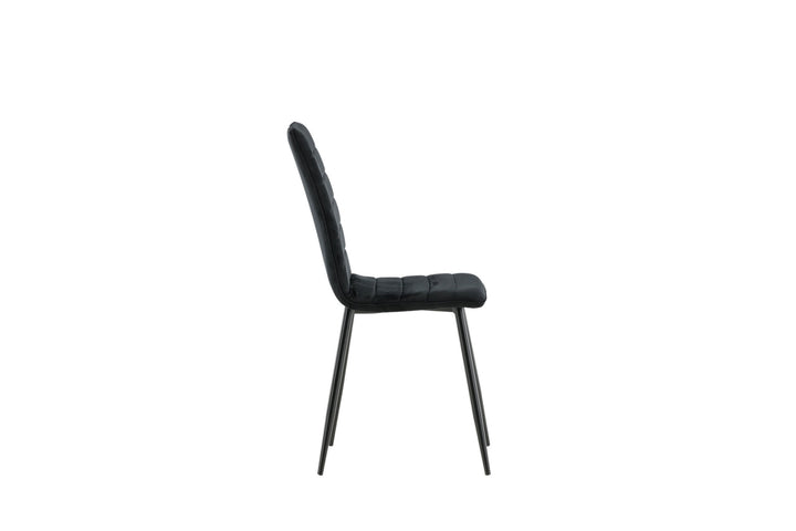 Venture Home Windu Lyx Chair 2-pack - Black / Black Velvet