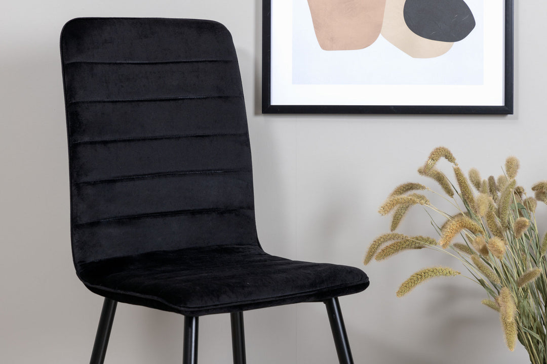 Venture Home Windu Lyx Chair 2-pack - Black / Black Velvet