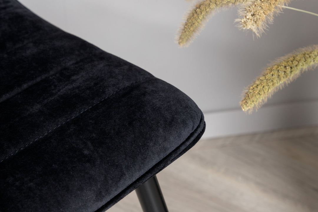 Venture Home Windu Lyx Chair 2-pack - Black / Black Velvet