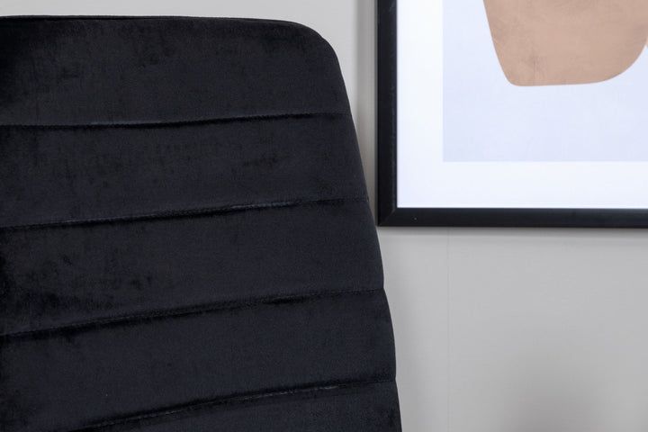 Venture Home Windu Lyx Chair 2-pack - Black / Black Velvet