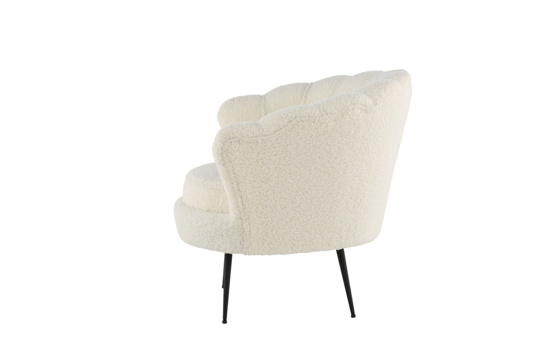 Venture Home Calais Single Sofa - Black / White Teddy