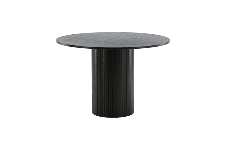 Venture Home Bianca Round Dining Table - Black / Black Veneer
