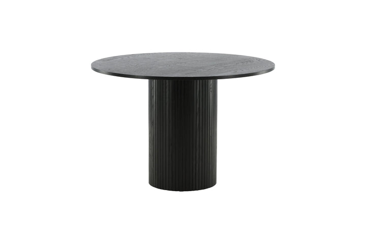 Venture Home Bianca Round Dining Table - Black / Black Veneer