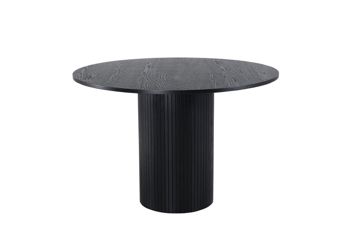 Venture Home Bianca Round Dining Table - Black / Black Veneer