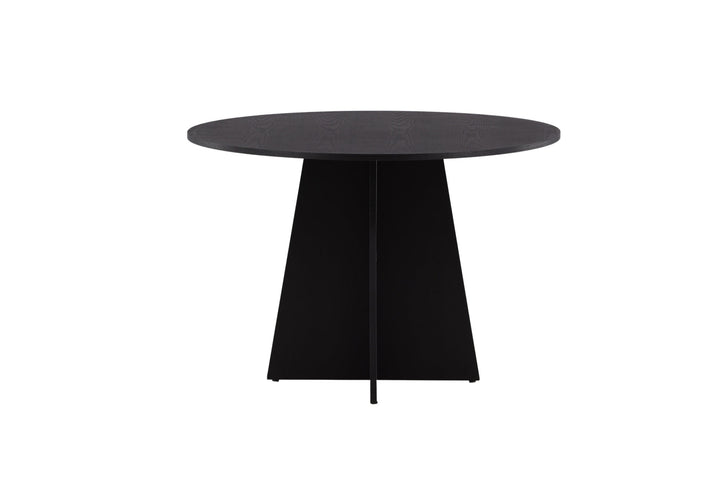 Venture Home Bootcut Round Dining Table - Black / Black Fanéer