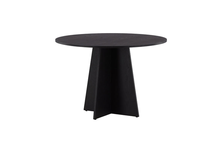 Venture Home Bootcut Round Dining Table - Black / Black Fanéer