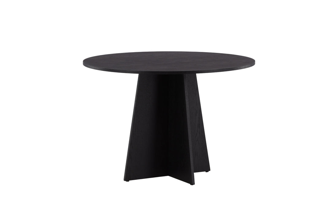 Venture Home Bootcut Round Dining Table - Black / Black Fanéer