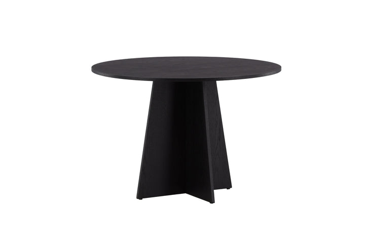 Venture Home Bootcut Round Dining Table - Black / Black Fanéer