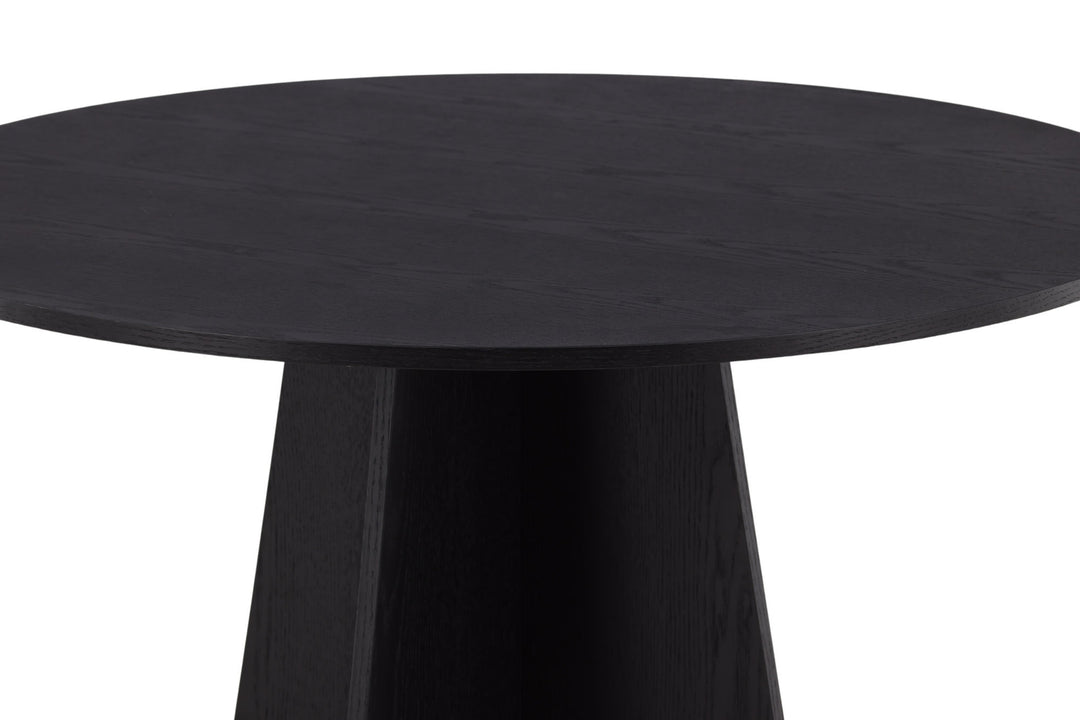 Venture Home Bootcut Round Dining Table - Black / Black Fanéer
