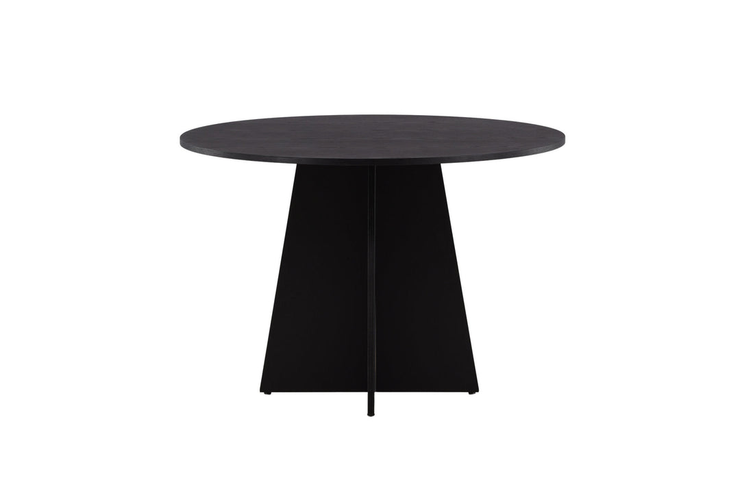 Venture Home Bootcut Round Dining Table - Black / Black Fanéer