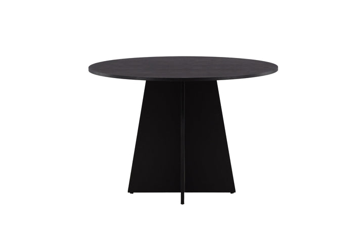 Venture Home Bootcut Round Dining Table - Black / Black Fanéer