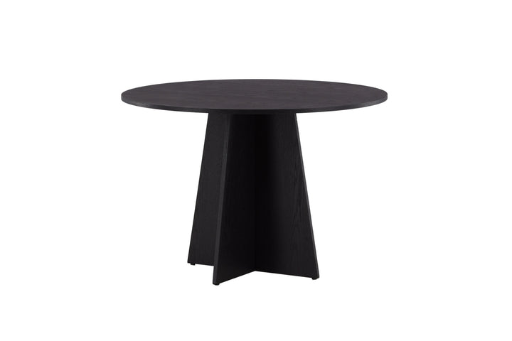 Venture Home Bootcut Round Dining Table - Black / Black Fanéer