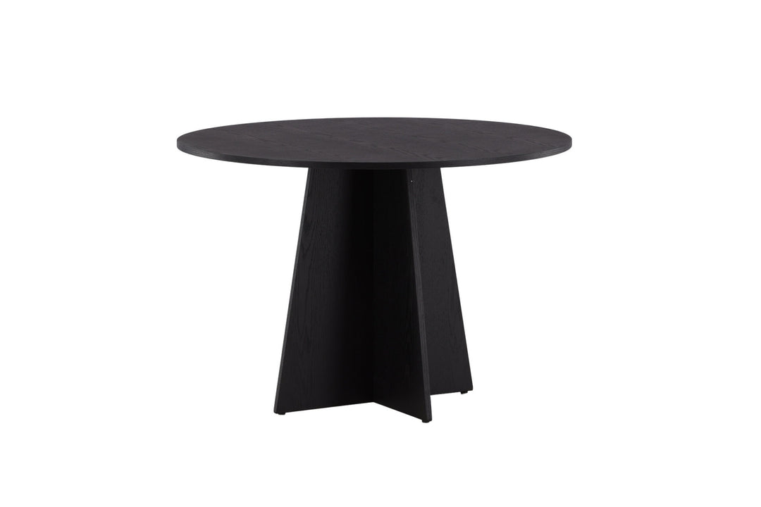 Venture Home Bootcut Round Dining Table - Black / Black Fanéer