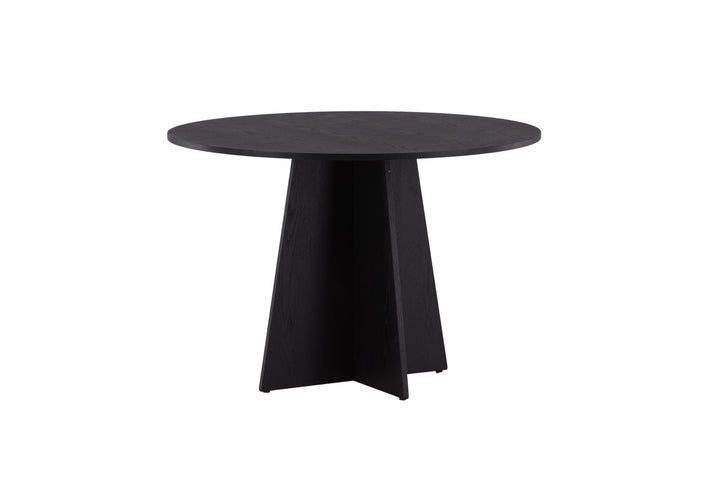 Venture Home Bootcut Round Dining Table - Black / Black Fanéer