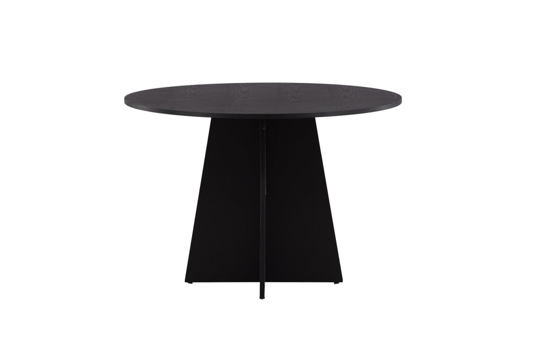 Venture Home Bootcut Round Dining Table - Black / Black Fanéer
