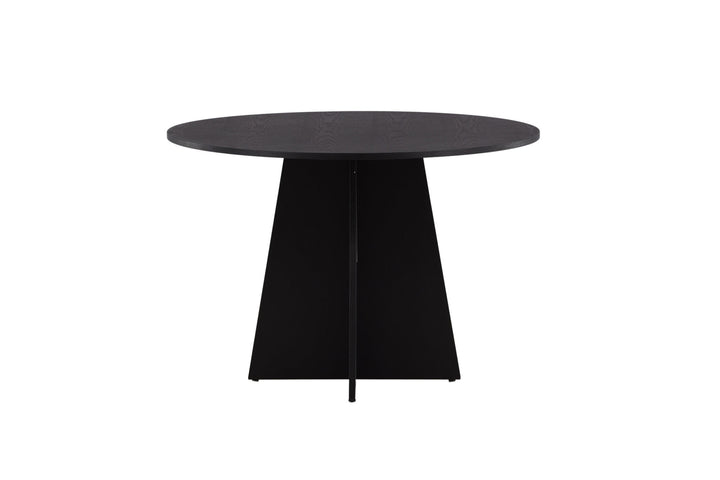 Venture Home Bootcut Round Dining Table - Black / Black Fanéer