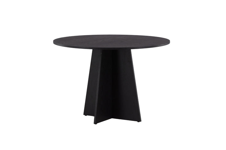 Venture Home Bootcut Round Dining Table - Black / Black Fanéer