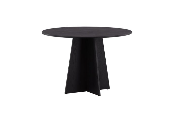 Venture Home Bootcut Round Dining Table - Black / Black Fanéer