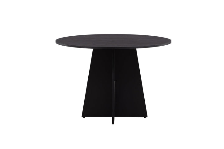 Venture Home Bootcut Round Dining Table - Black / Black Fanéer