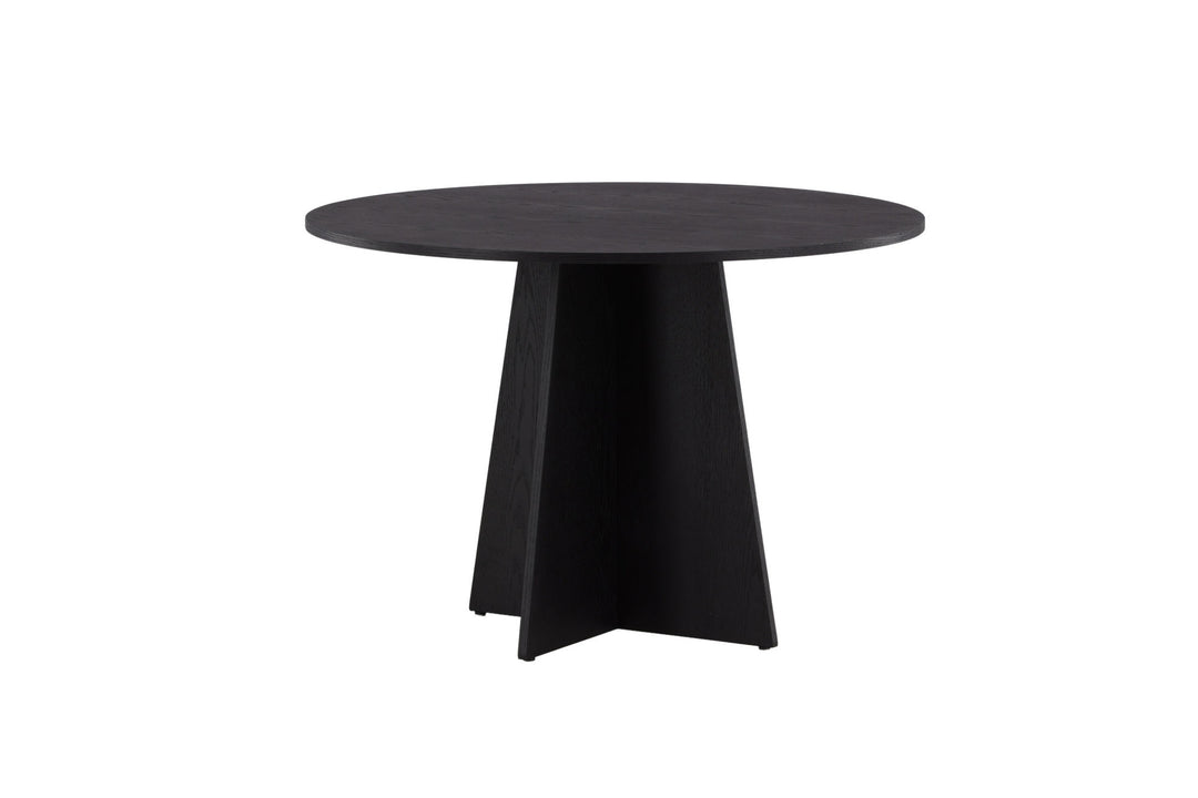Venture Home Bootcut Round Dining Table - Black / Black Fanéer
